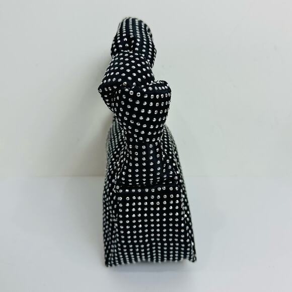 J.‎ Crew Studded Double Knot Handbag Black and Silver CD535 - Picture 4 of 8